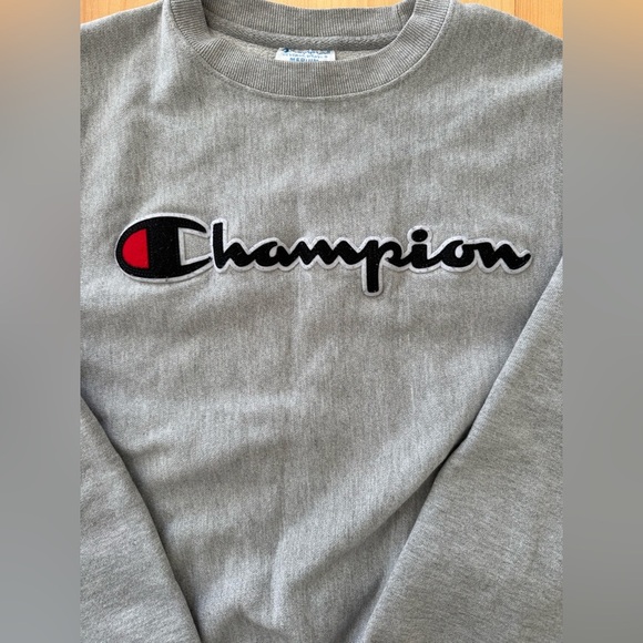 Men’s Champion Reverse Weave Crew Neck Ribbed High Quality Soft Fleece Sweater - Picture 3 of 9